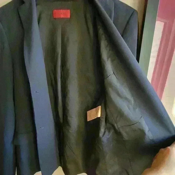 Vintage HUGO BOSS  Women's Black Blazer 75% Virgen Wool Stretch - Picture 12 of 14